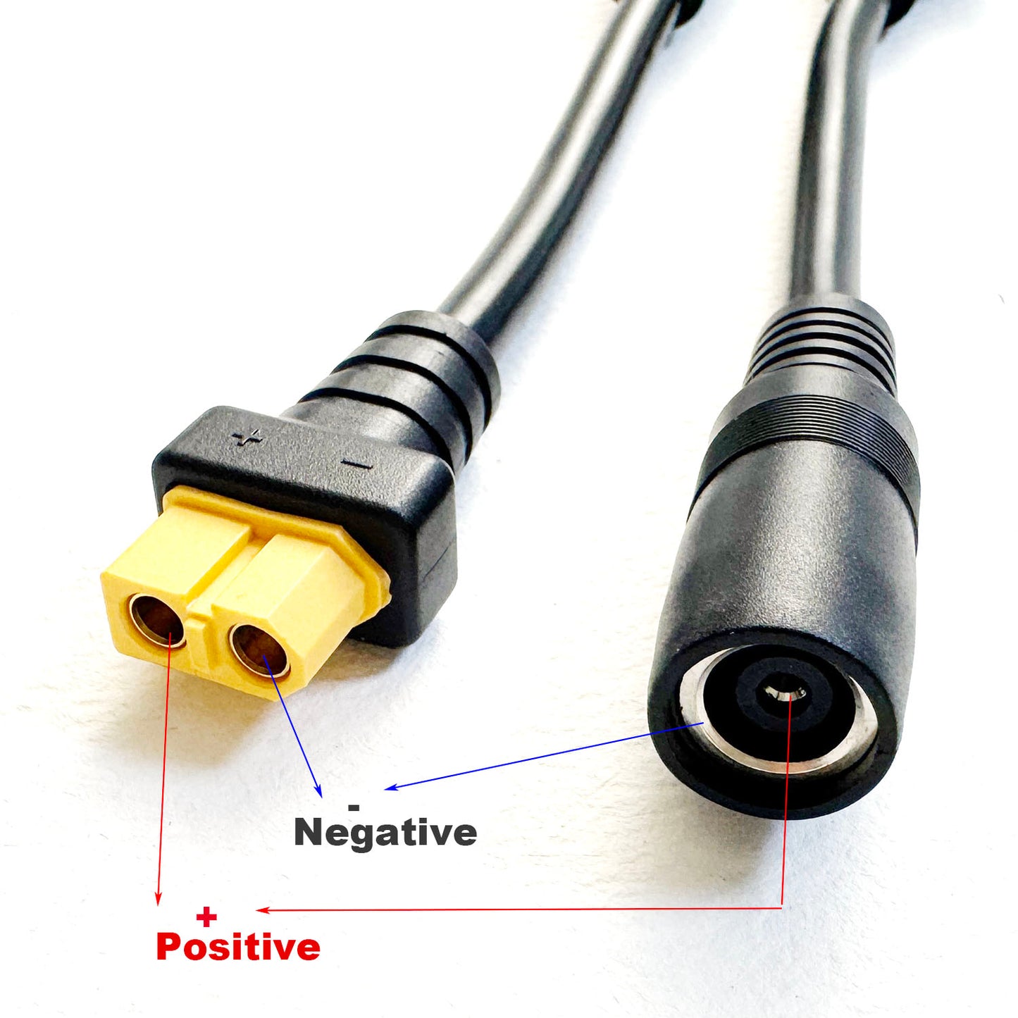 1pc 14AWG DC 8.0mm x2.0mm 8020 8mm Female to XT60 Female Cord Adapter Power Cable Solar Panel Generator Portable Charging Power Station