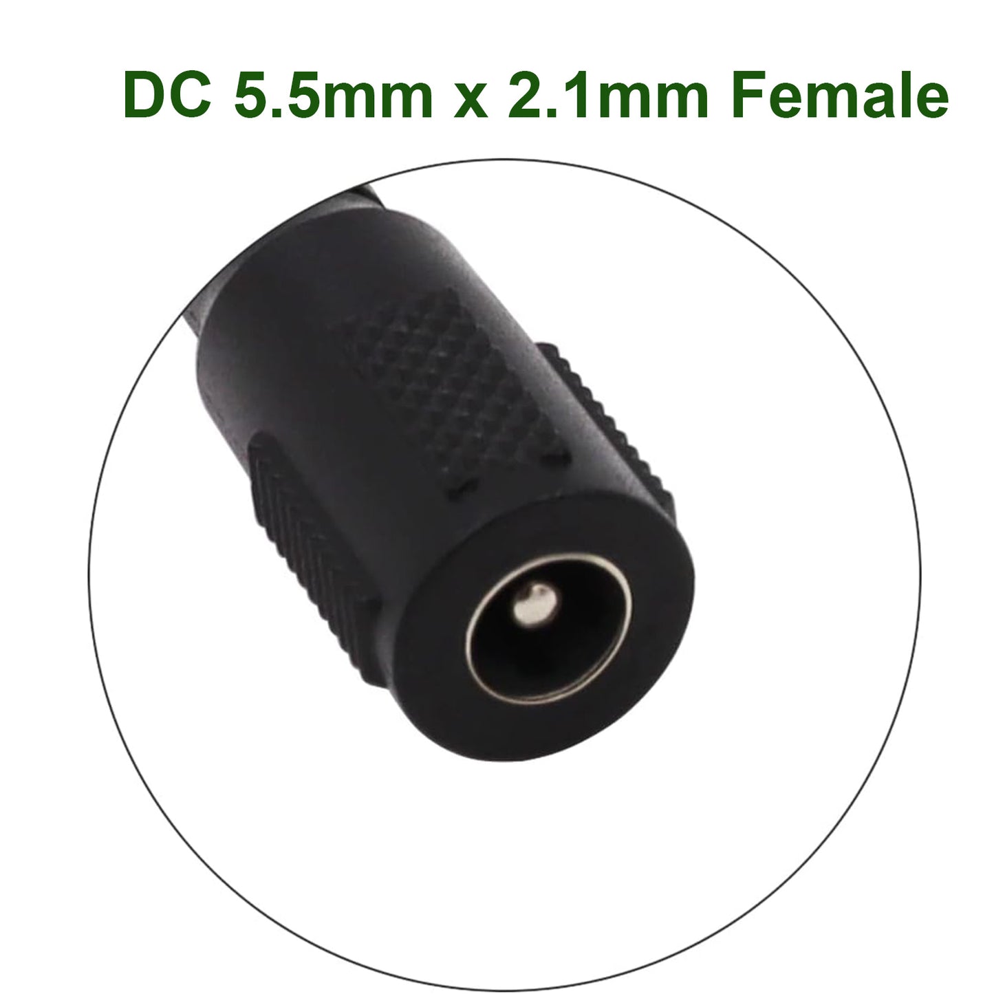 1pc 5.5mm x 2.1mm 90 Degree Right Angle Female to DC Male Power Adapter Cord for CCTV Security Camera Surveillance LED Strip DVR NVR Router Guitar Effect Pedal