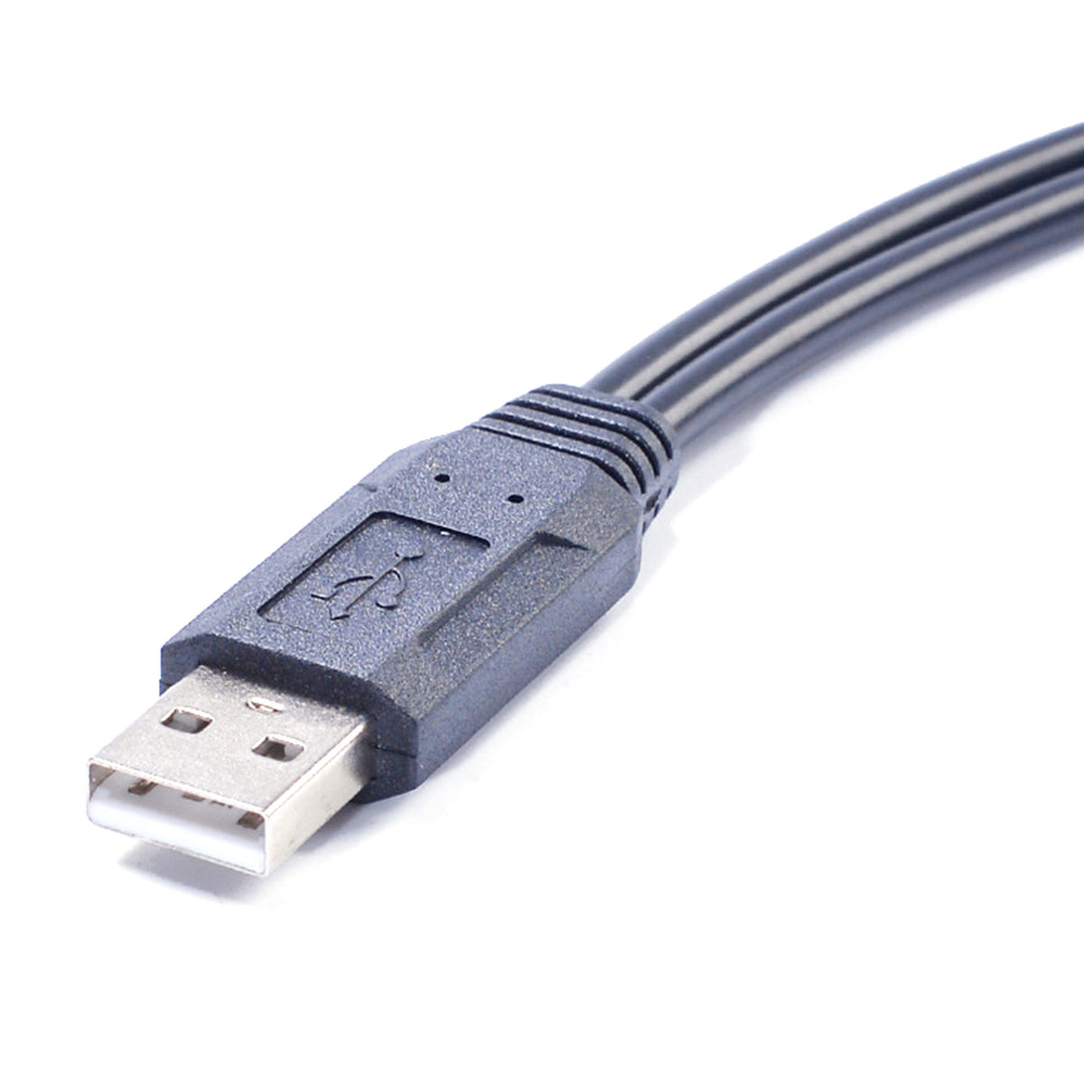 USB 2.0 A Male to Dual 2 USB‑C Female Y Splitter Charging Cable, One‑to‑Two Charge‑Only Power Cord for Phone, Tablet, Keyboard, Mouse and USB‑C Peripherals